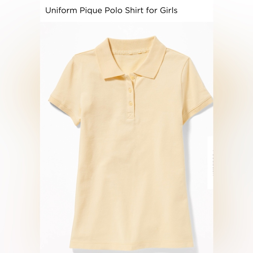 Old Navy Uniform Pique Polo Shirt for Girls, nwt